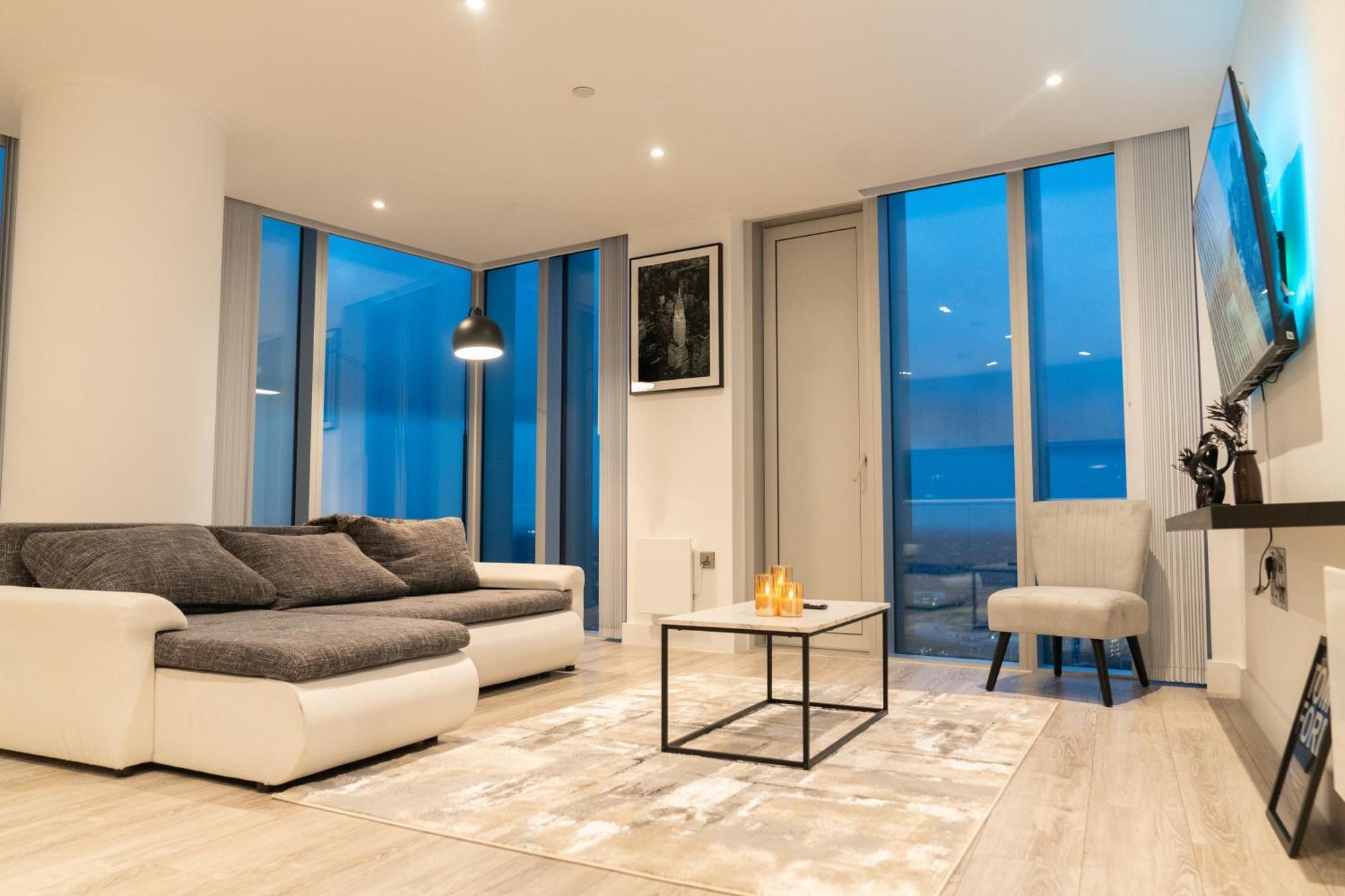 Luxury 2 Bed Penthouse With Stunning Views In Manchester City Centre Exterior photo